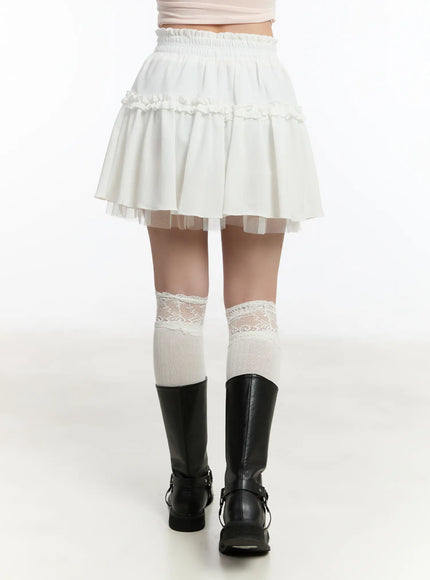 layered-lace-mini-skirt-cm511