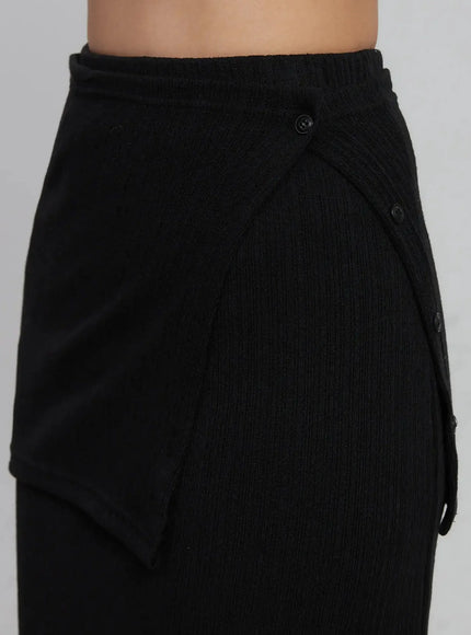 Wrap Maxi Skirt ID516