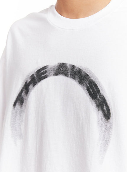 Men's Graphic Cotton Long Sleeve Shirt IA510