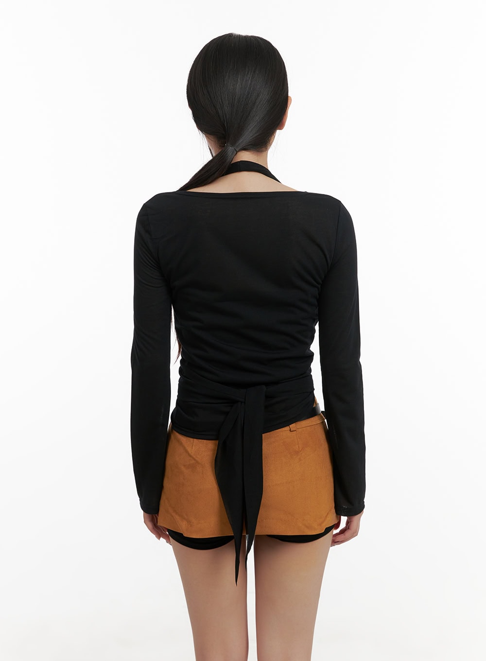 ribbon-strap-cut-out-long-sleeve-cy403