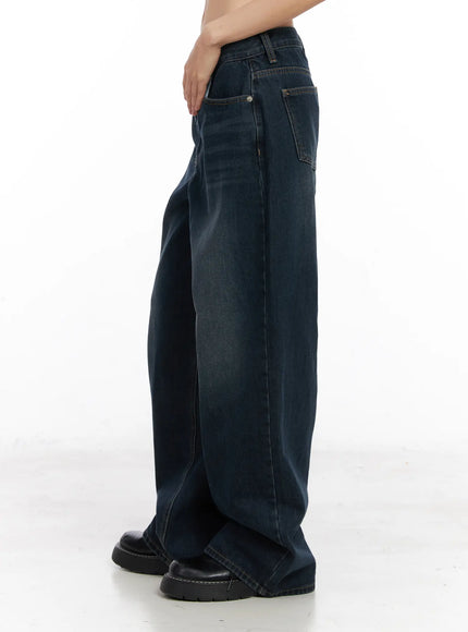 Kamryn Wide-Leg Fleece Lined Jeans CN520
