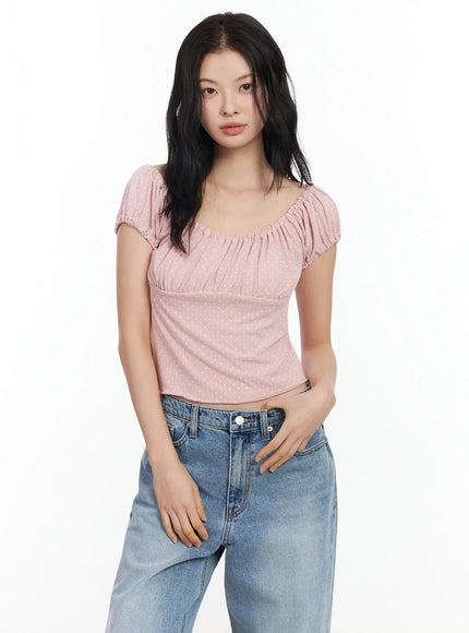dotted-puff-sleeve-top-im524