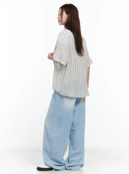 casual-striped-short-sleeve-button-up-shirt