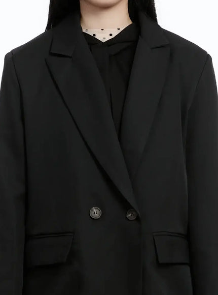 Oversized Double-Button Blazer IM519