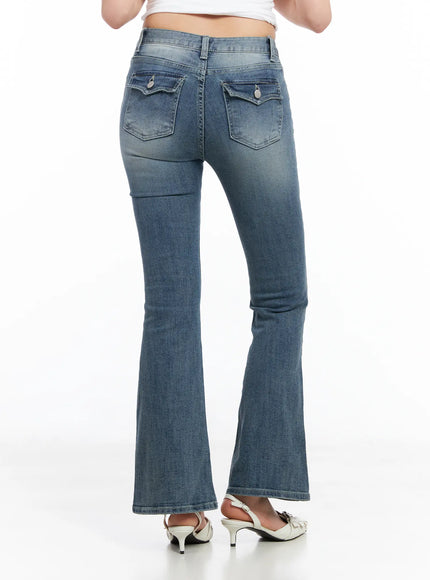 Kallie High-Waist Bootcut Flared Jeans CM513