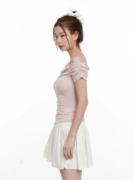 off-shoulder-ruched-top-cl524