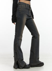 greta-ribbon-detail-spandex-bootcut-jeans-cs426