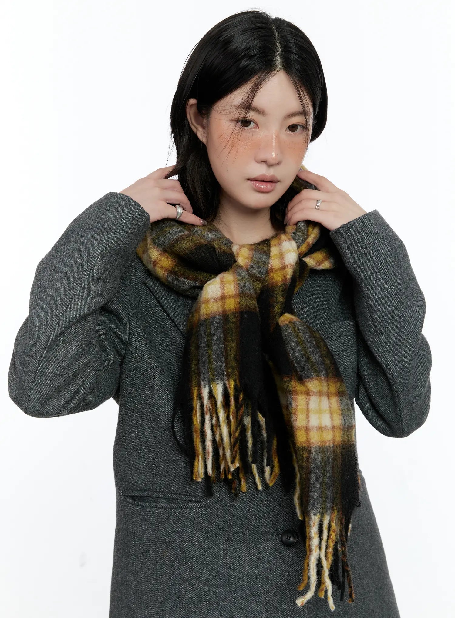 Winter Tartan Checkered Scarf IN510