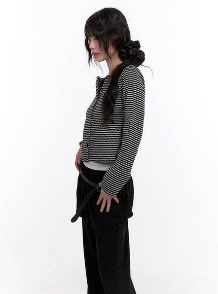 buttoned-stripe-polka-dot-cardigan-cf512