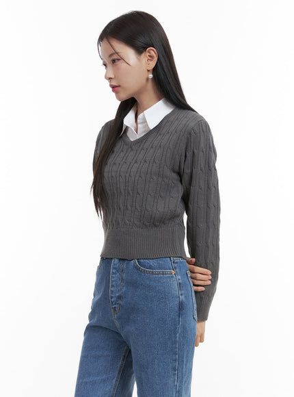 slim-v-neck-cable-knit-sweater-oo416