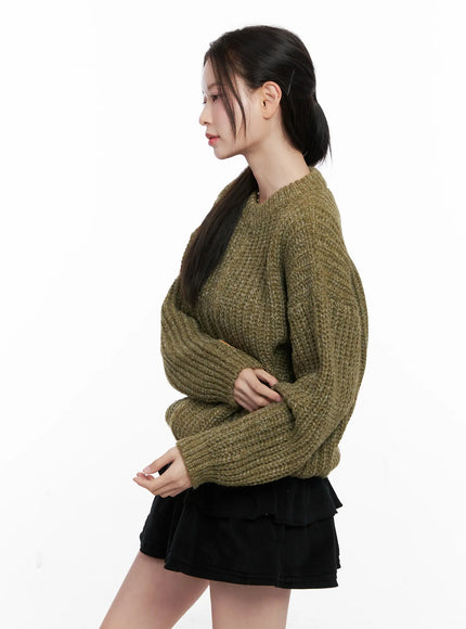 Ribbed Knit Zip-Up CO531