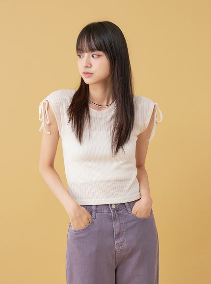 Long Cotton Colored Wide Pants OU15