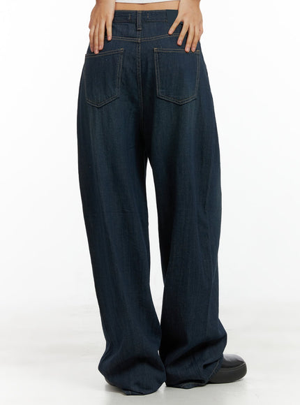 Dark Wash Wide Jeans CU305