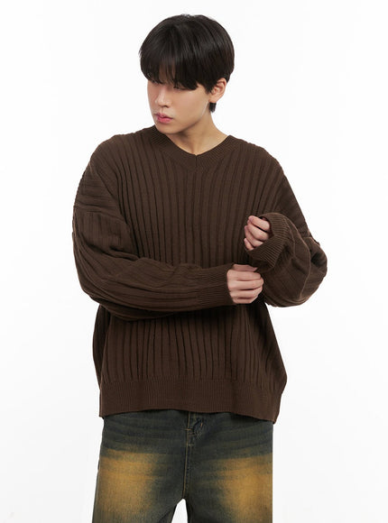 mens-loose-fit-v-neck-sweater-ij517