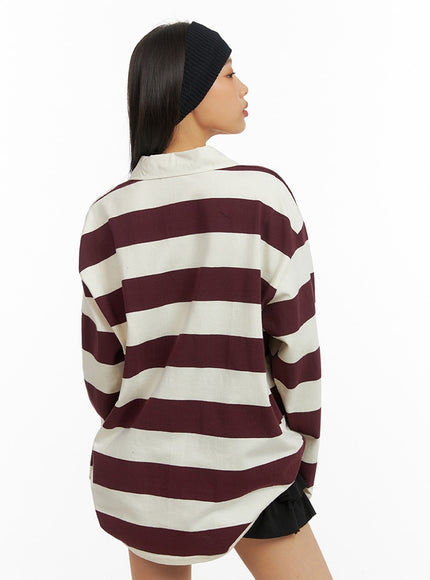 collar-stripe-oversized-polo-shirt-ia417