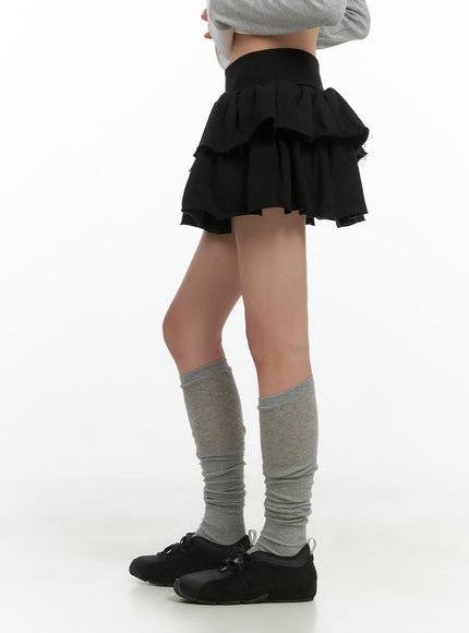 ruffle-banded-cotton-mini-skirt-cs403