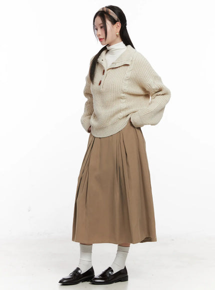 Classic Pintuck Maxi Skirt CO531