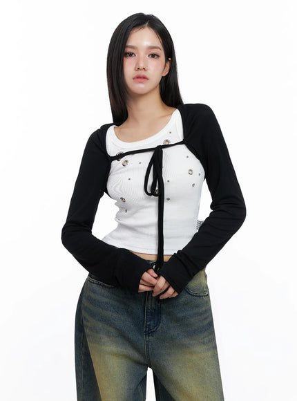 slim-fit-cropped-bolero-is525