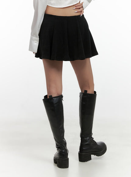 chic-flared-polyester-mini-skirt-cs425