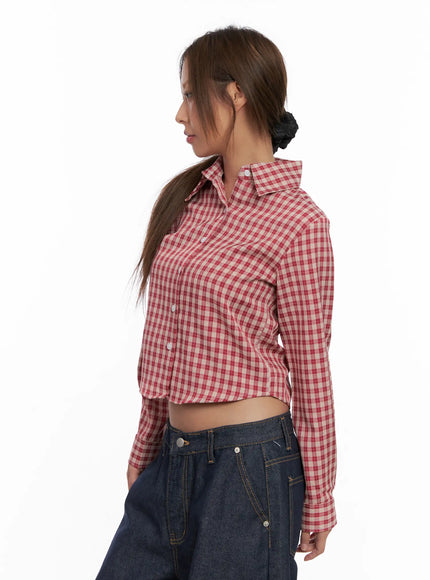 checkered-crop-long-sleeve-cs522