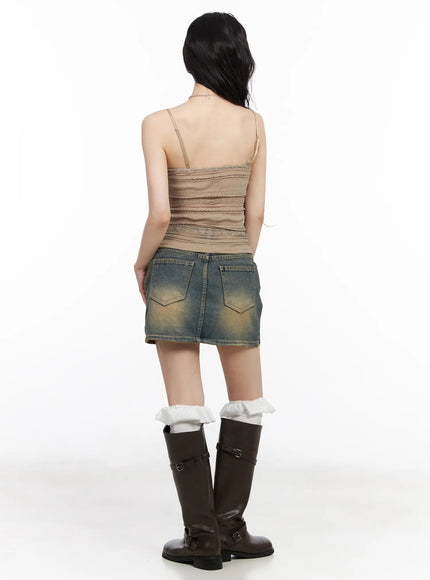 Lace V-Neck Crop Tank CM518