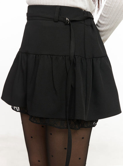 lace-buckle-flare-mini-skirt-im524