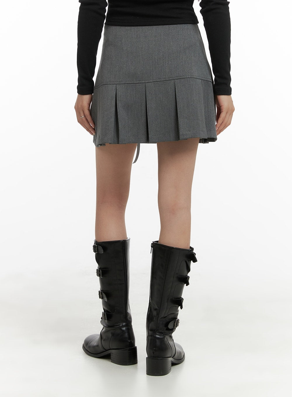 ribbon-half-pleated-mini-skirt-cm426