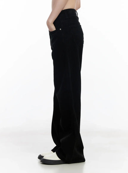 Corduroy Wide-Leg Cotton Pants CJ520