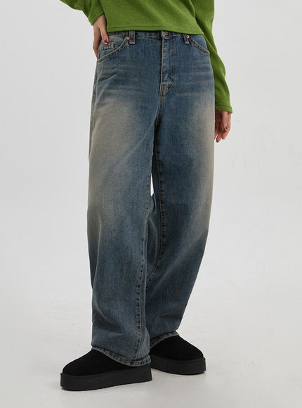 Baggy-Jeans mit mittlerer Leibhöhe Unisex CJ330