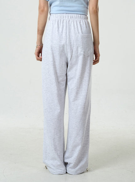 Pin-tuck Wide Leg Sweat Pants CU7