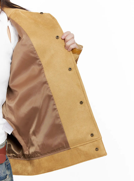 Western Suede Collared Jacket CG518