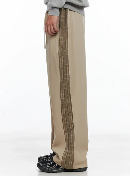 mens-side-plaid-drawstring-pants-ig529