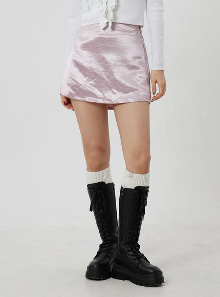 Satin Mini Skirt CJ330