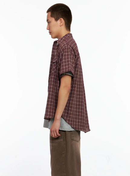 mens-plaid-short-sleeve-flannel-shirt-ig511