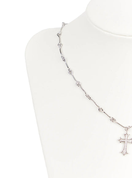 cubic-cross-chain-necklace-cm524