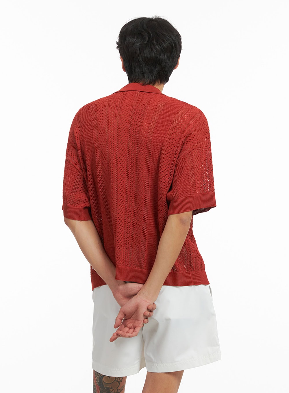 mens-short-sleeve-summer-knit-button-up-top-iy416