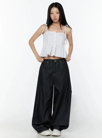 lace-trim-ruffle-blouse-iy526