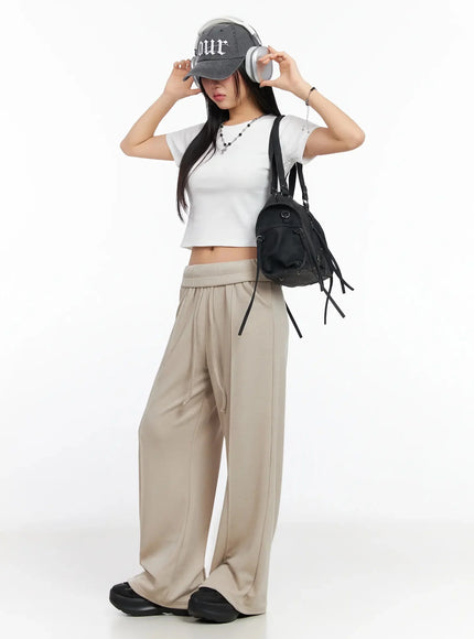 Cropped Slim-Fit Tee IA507