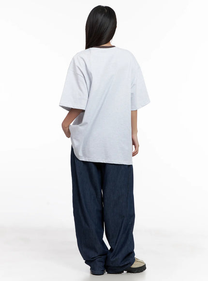 Sophia Raw-Wash Wide Jeans CL518