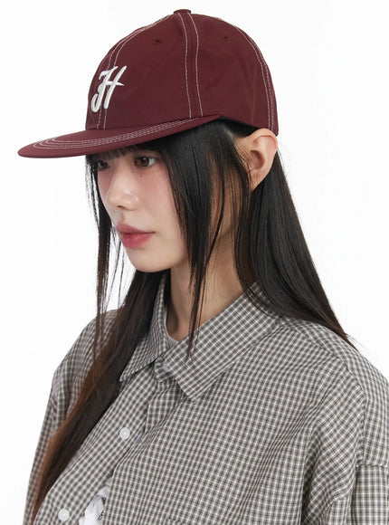Lettering Stitched Baseball Cap IM530