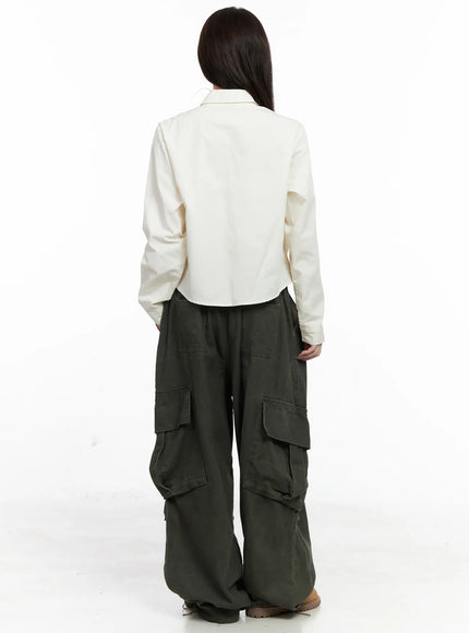 button-up-long-sleeve-crop-top-co520