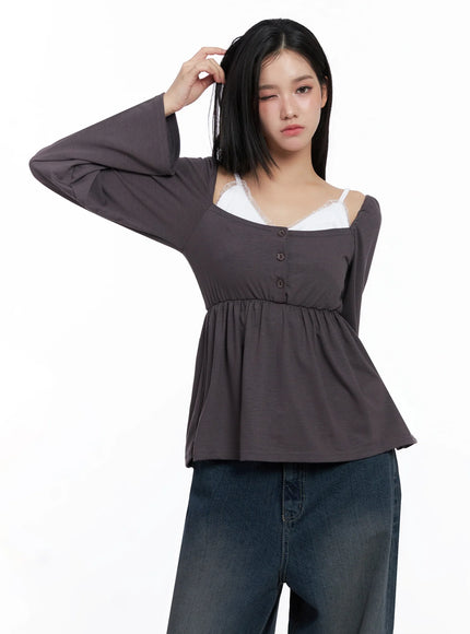 shirred-flowy-buttoned-long-sleeve-is525