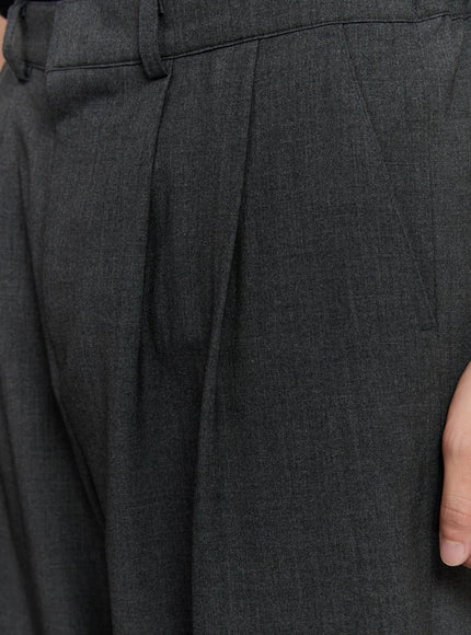 Men's Pintuck Wide-Leg Pants IG520