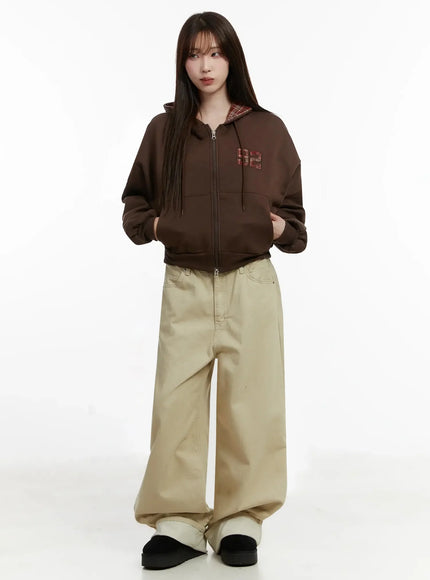 check-numbered-zip-up-hoodie-ij521