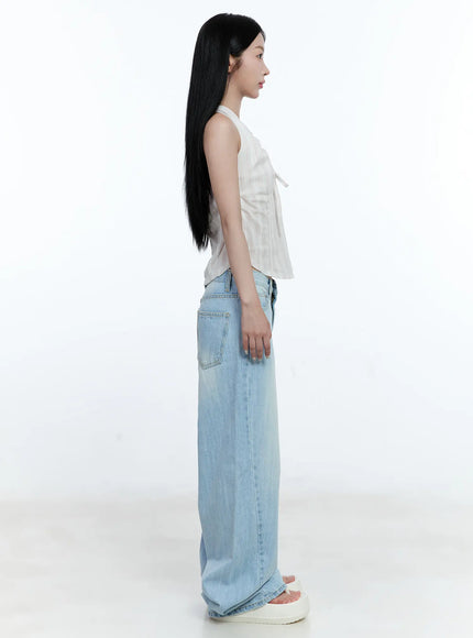 Ryan Wide-Leg Denim Jeans CG512