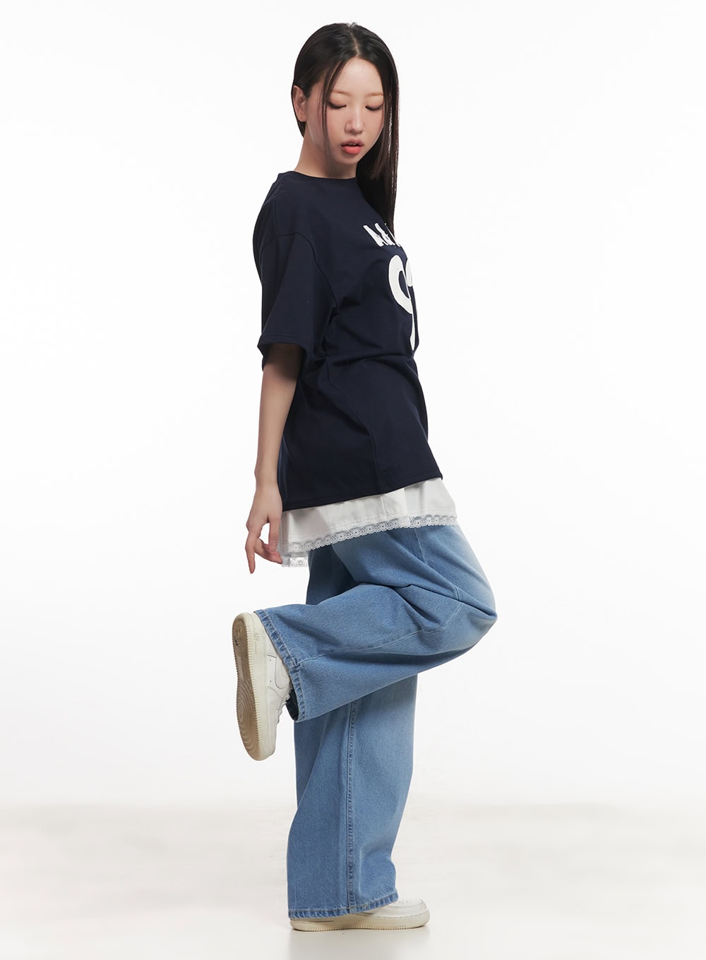 shirred-lace-mini-skirt-cm531