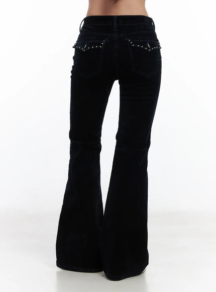 velvet-studded-bootcut-pants-cd529