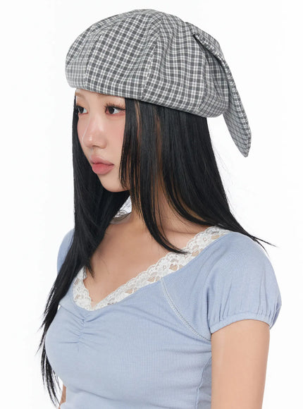 checkered-rabbit-ear-hat-cy513