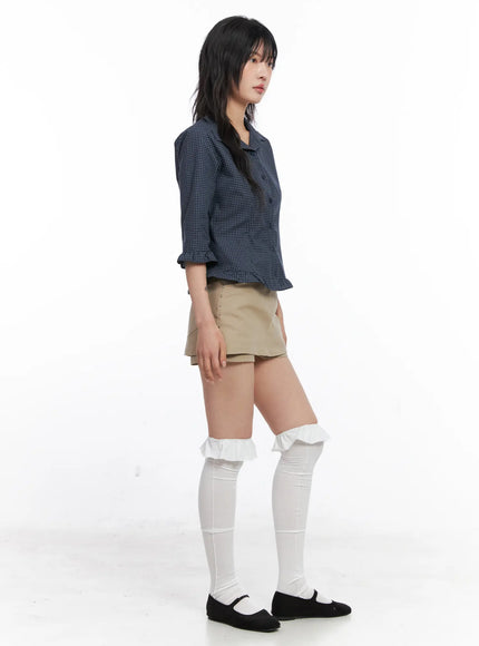 ruffled-gingham-3-4-shirt-co507