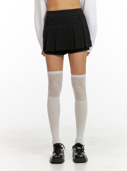 solid-pleated-skort-cy431